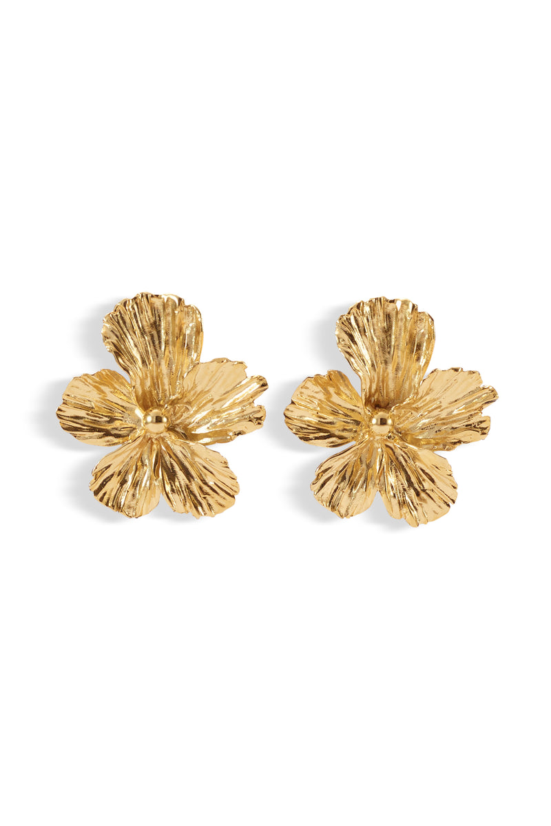 Maya Floral Button Earrings