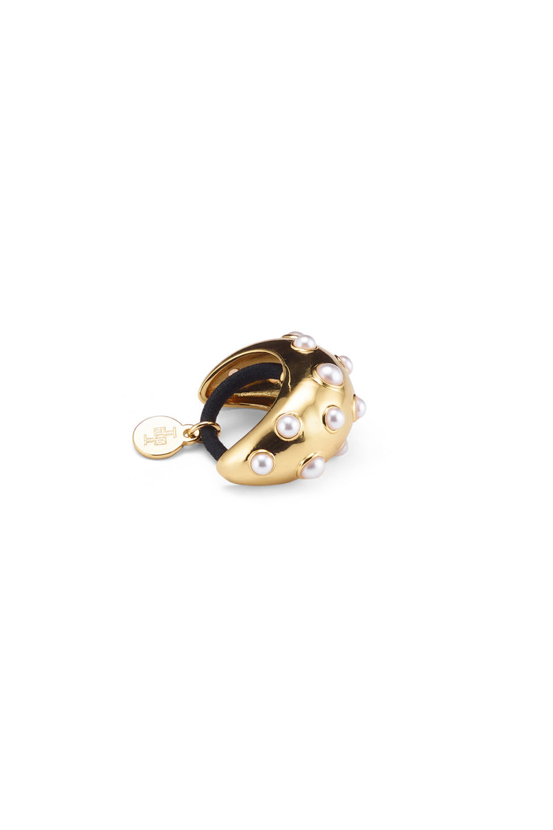 Siena Pearl Mini Dome Pony Cuff