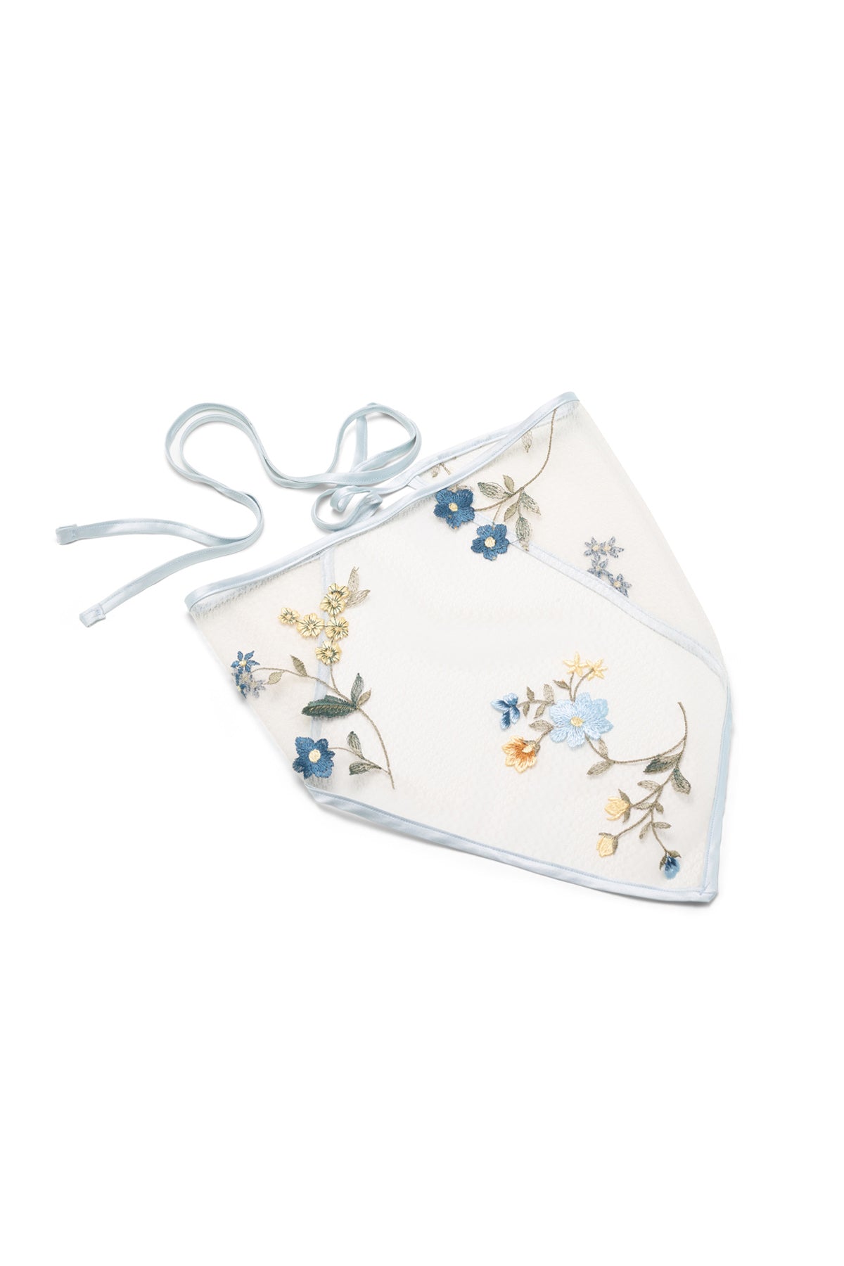 Isla Embroidered Mesh Bandana