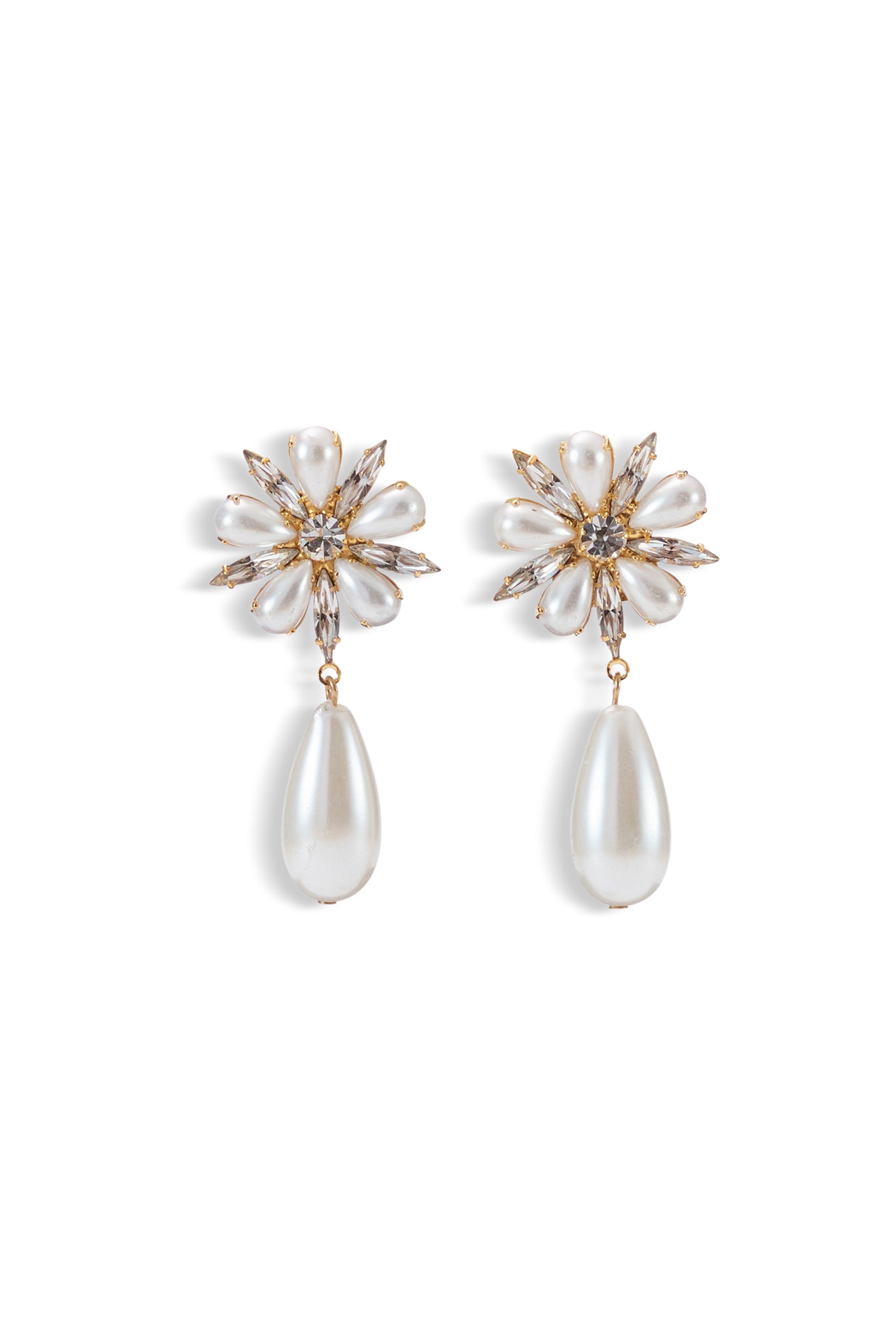 Annie Pearl Tear Drop Earrings