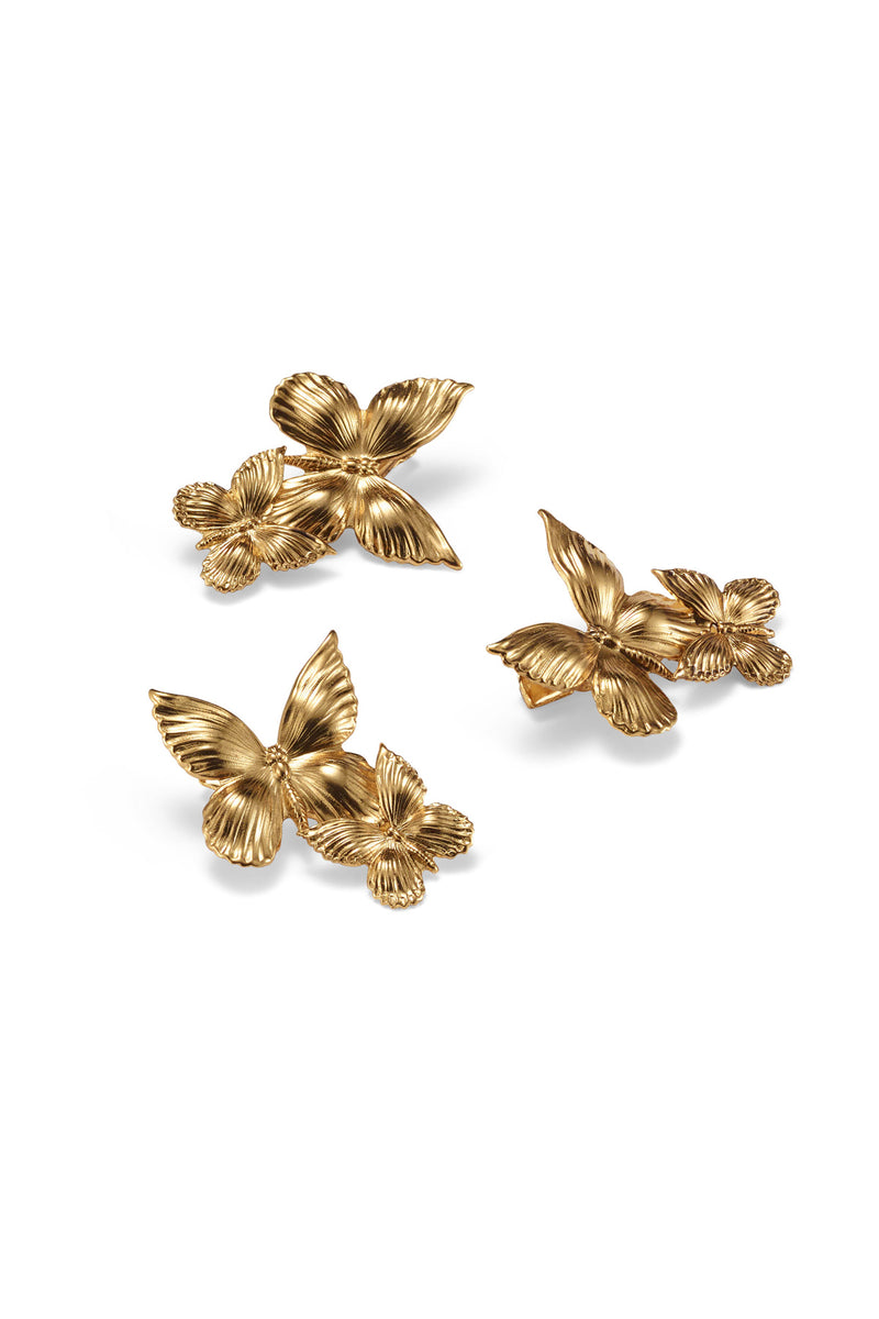 Silvie Butterfly Clip Set of 3