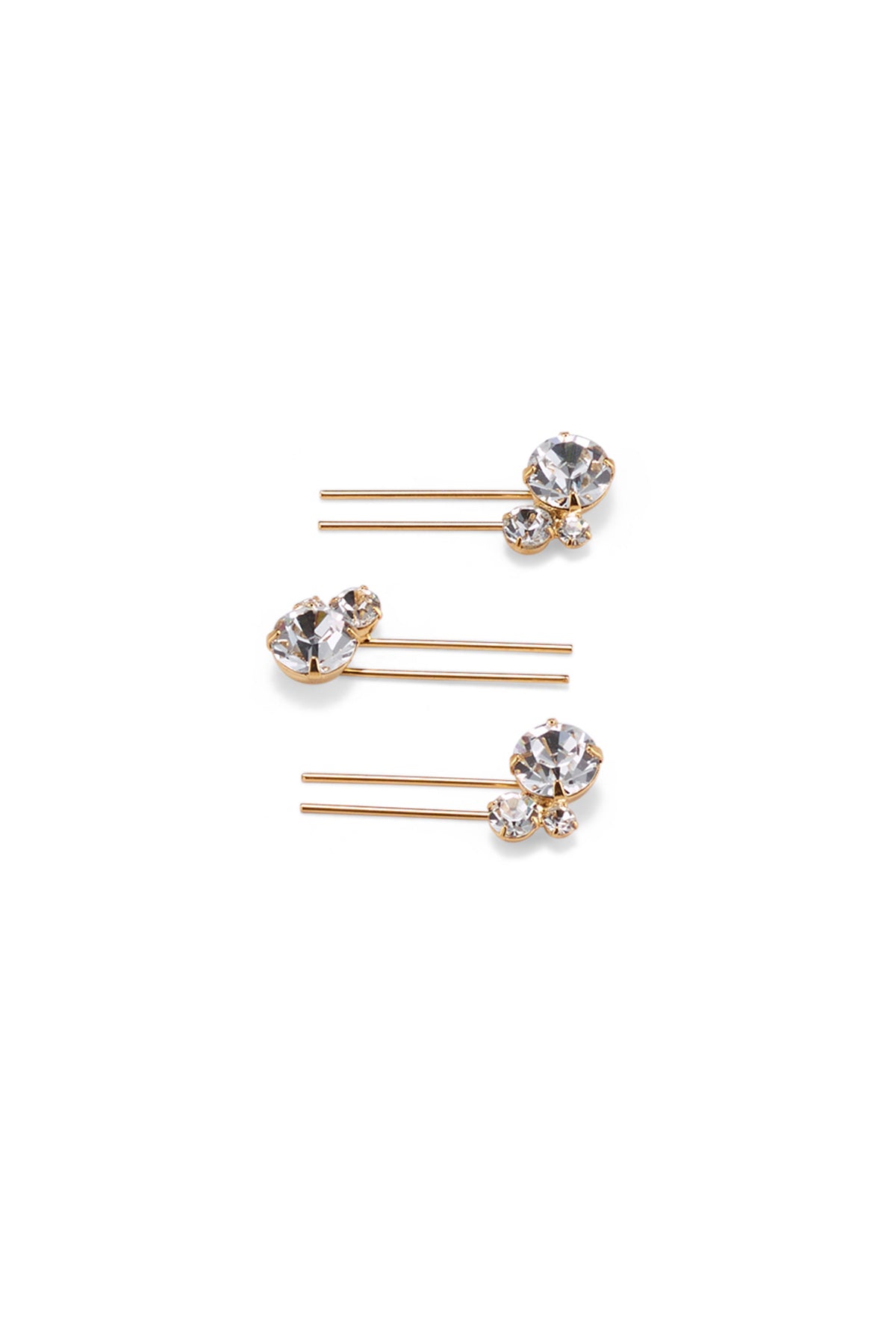 Allison Crystal Mini U Pin Set of 3