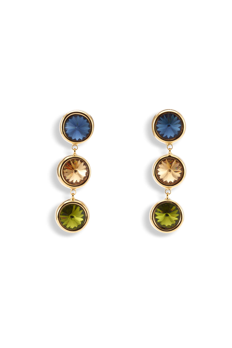 Clare Crystal Linear Earrings