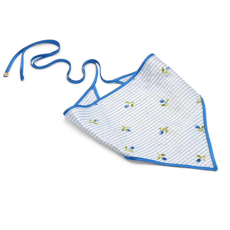 Floral Gingham Bandana