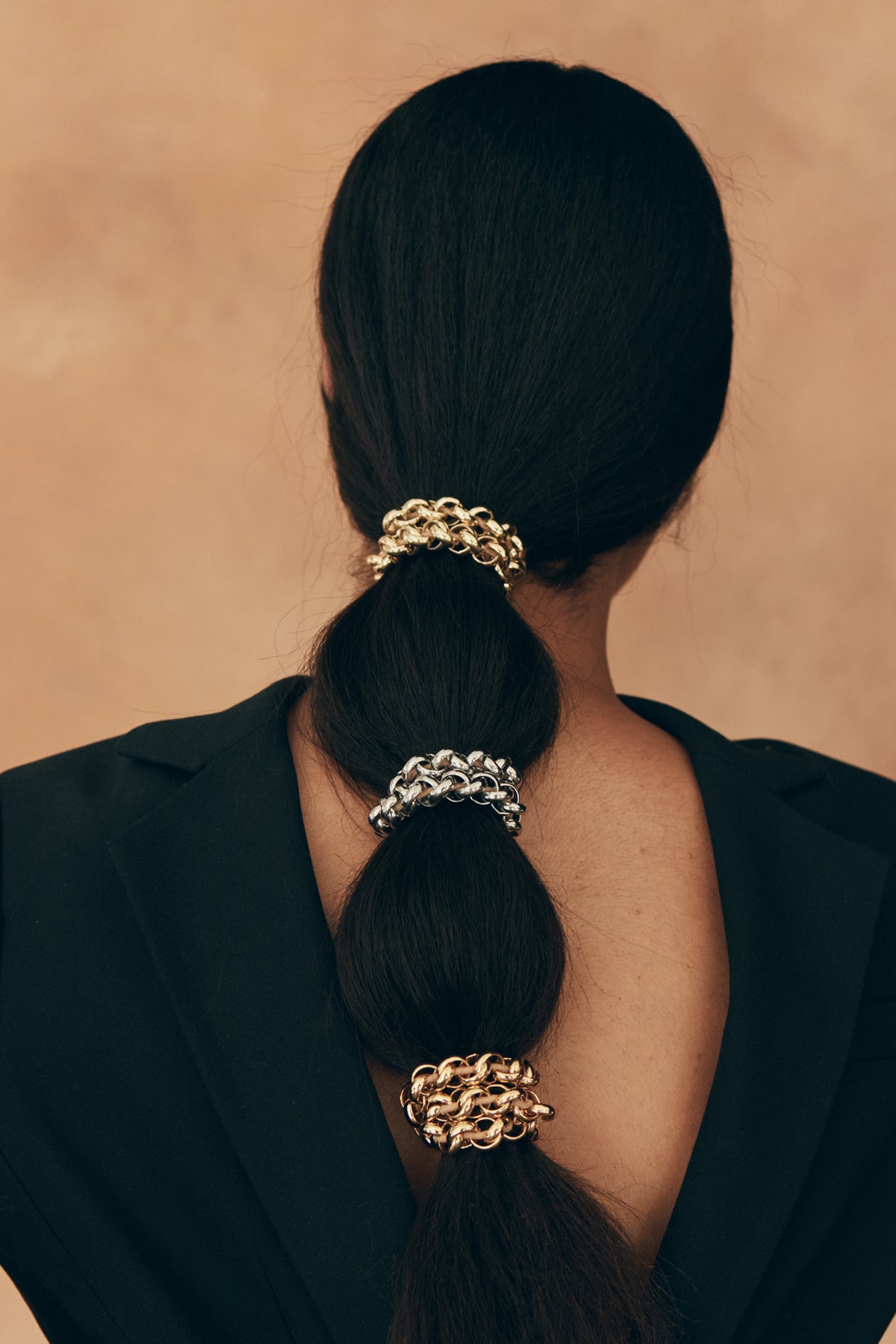 Glossy Chain Ponytail Elastic