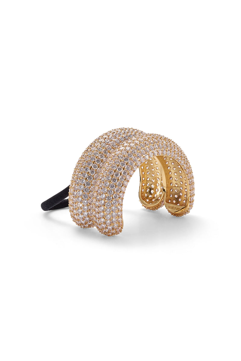 Pave Crystal Double Arch Pony Cuff