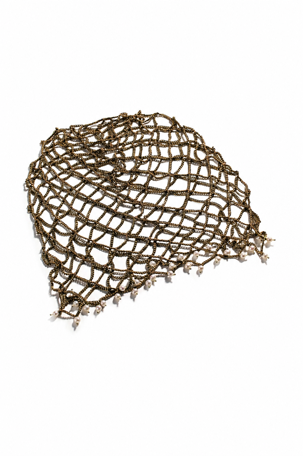 Chain Cap With Freshwater Pearls