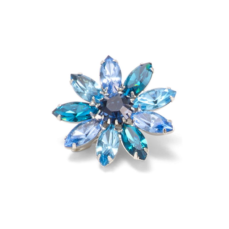 Zuri Crystal Flower Clip