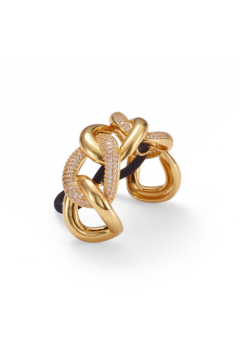 Elena Pave Chain Pony Cuff