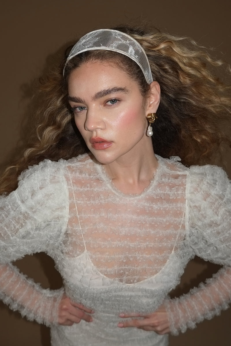 Giselle Lace Wide Headband
