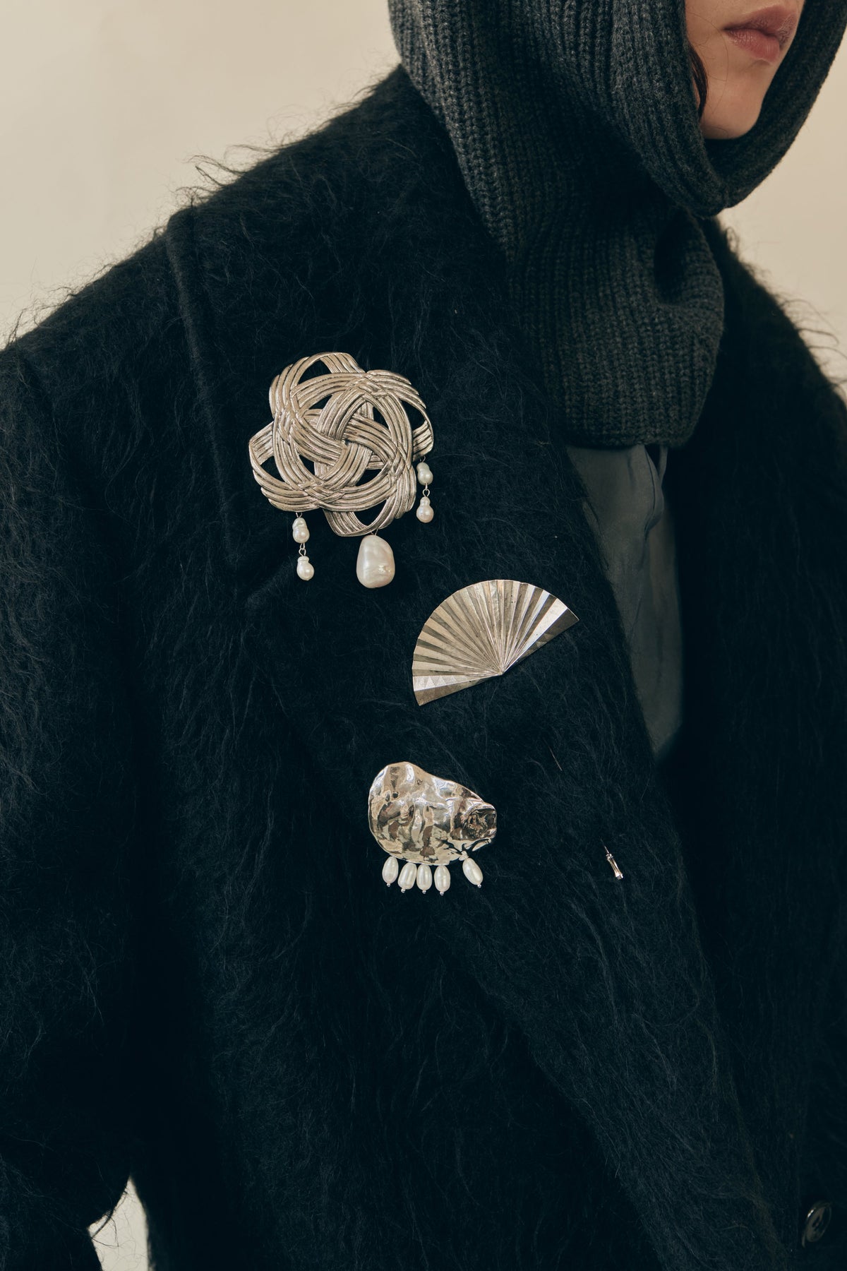 Lila Freshwater Pearl Brooch