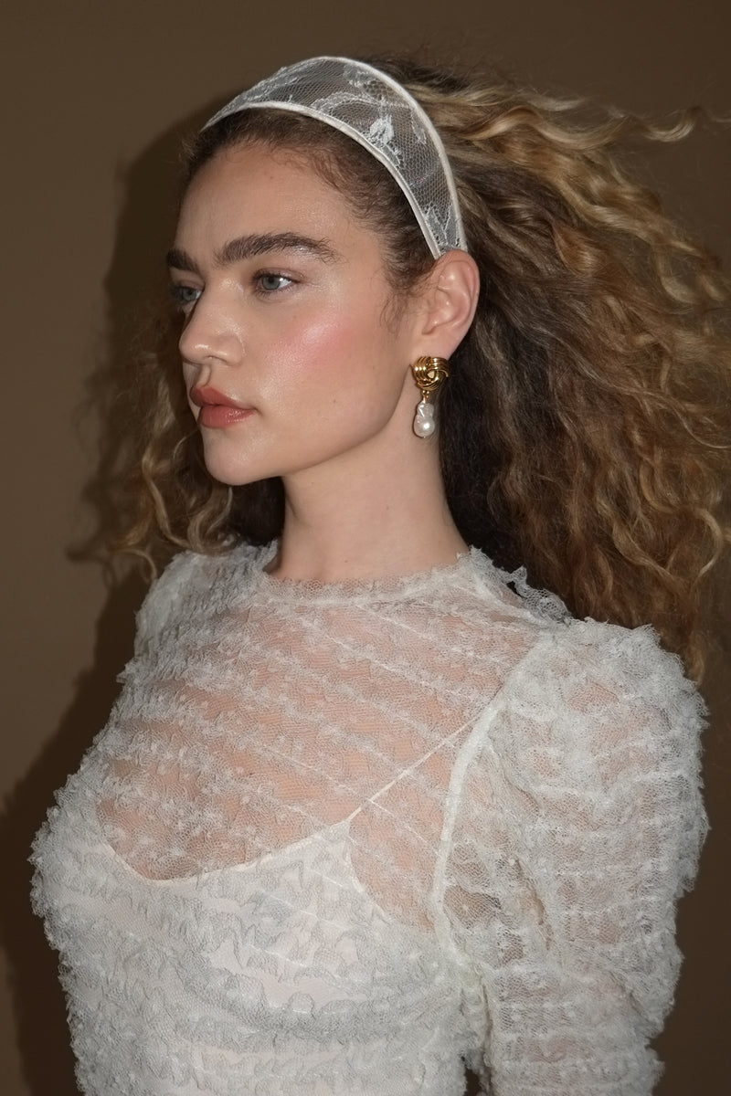 Giselle Lace Wide Headband