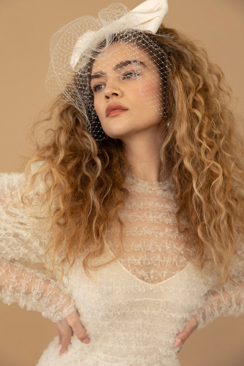 Kiana Bow Blusher Veil