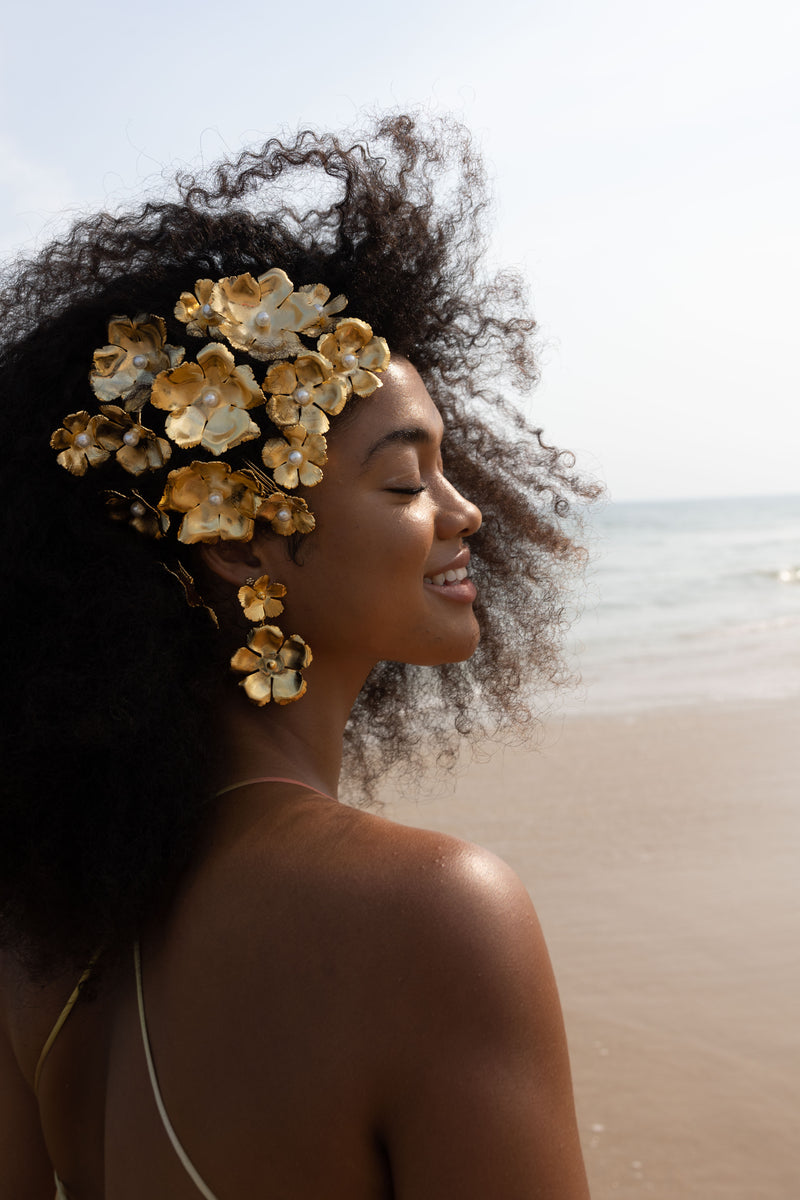 Eden Floral Comb Set