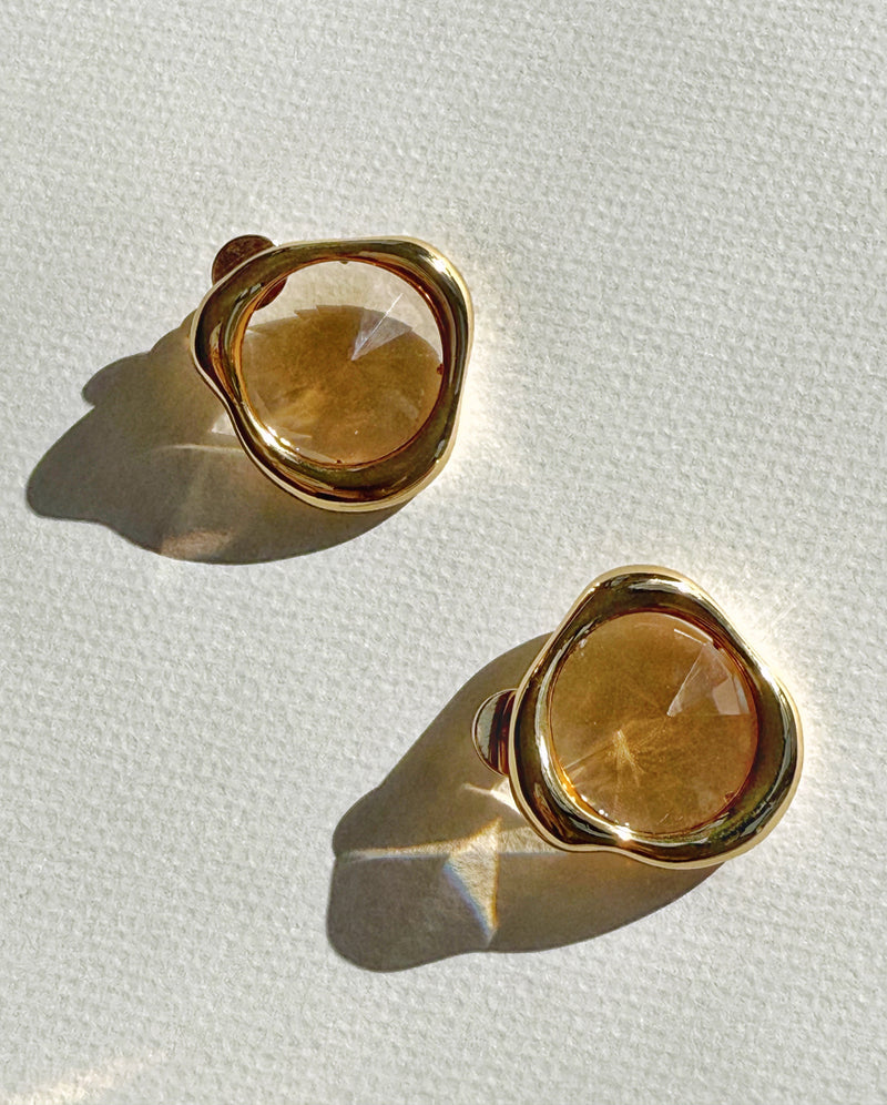 Sloane Crystal Button Earrings