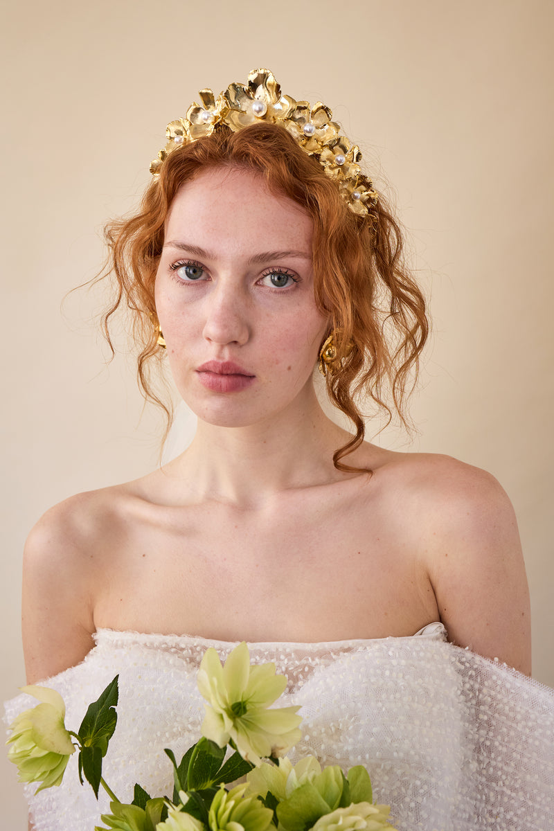 Eden Wide Pearl Crown