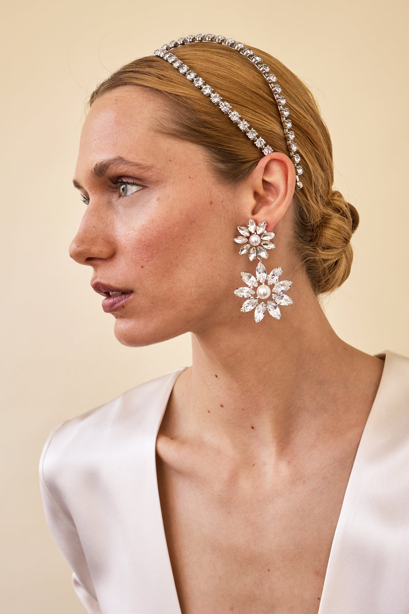 Zuri Crystal Drop Earrings