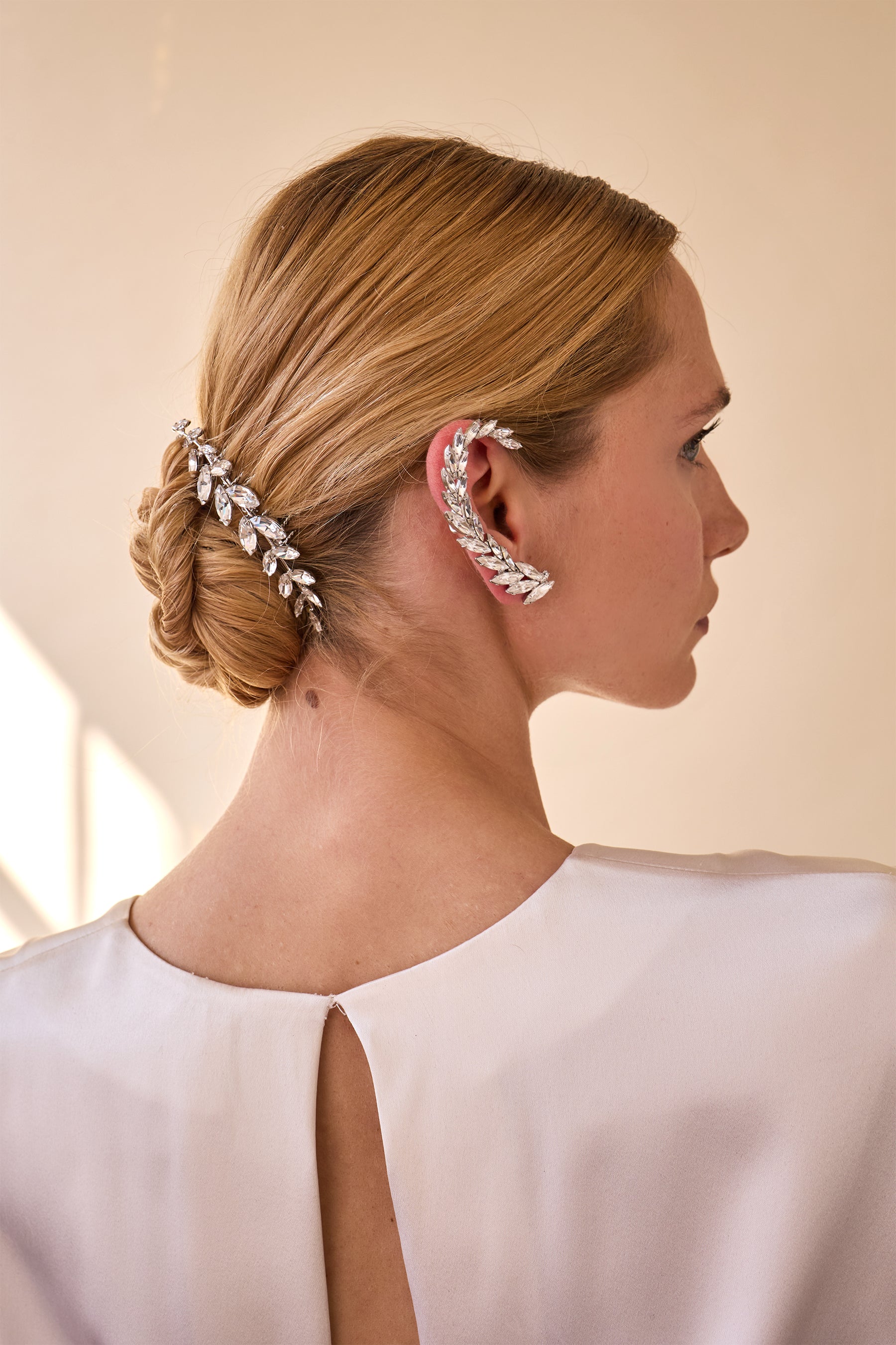 Cruz Crystal Ear Cuff Set