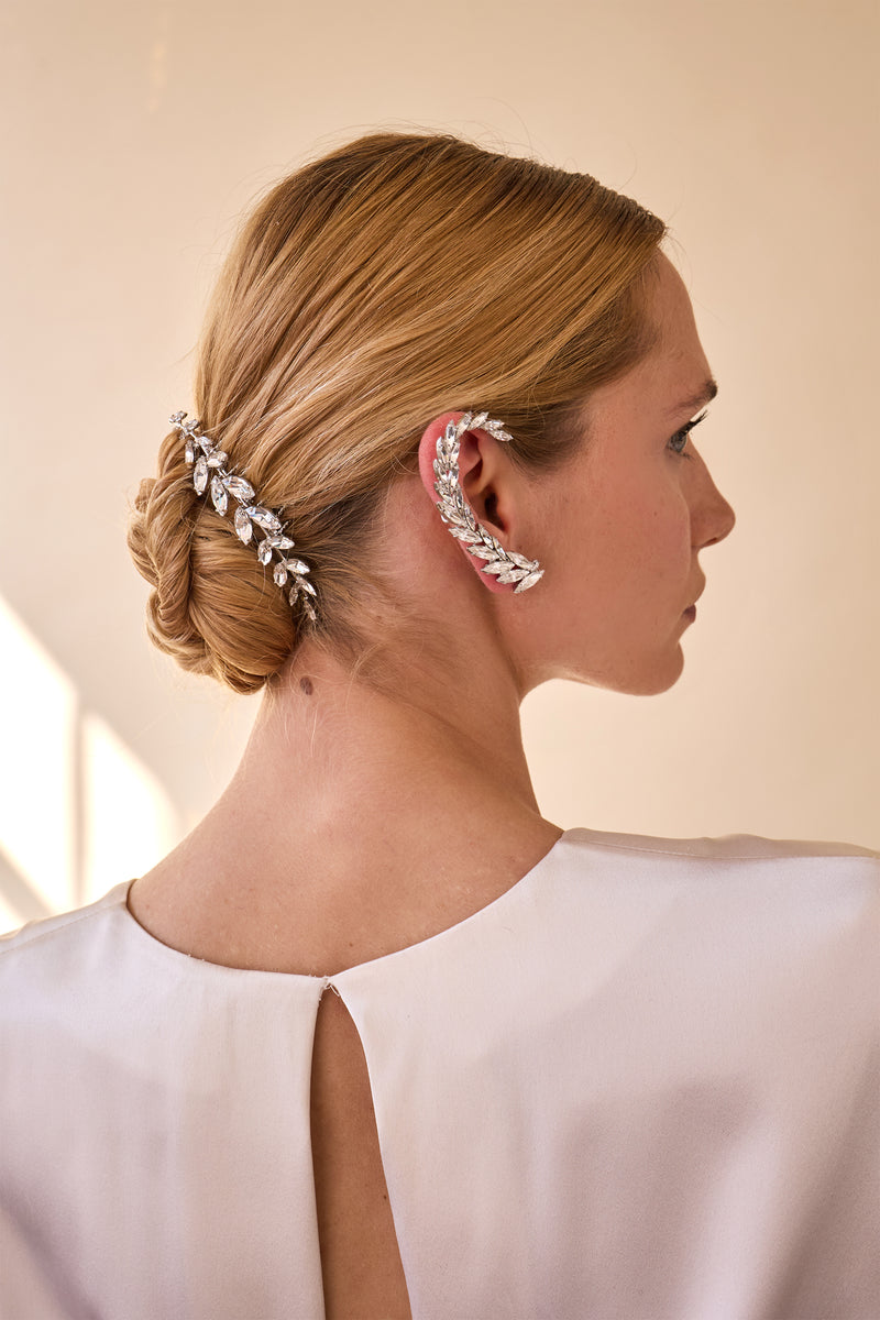 Cruz Crystal Ear Cuff Set