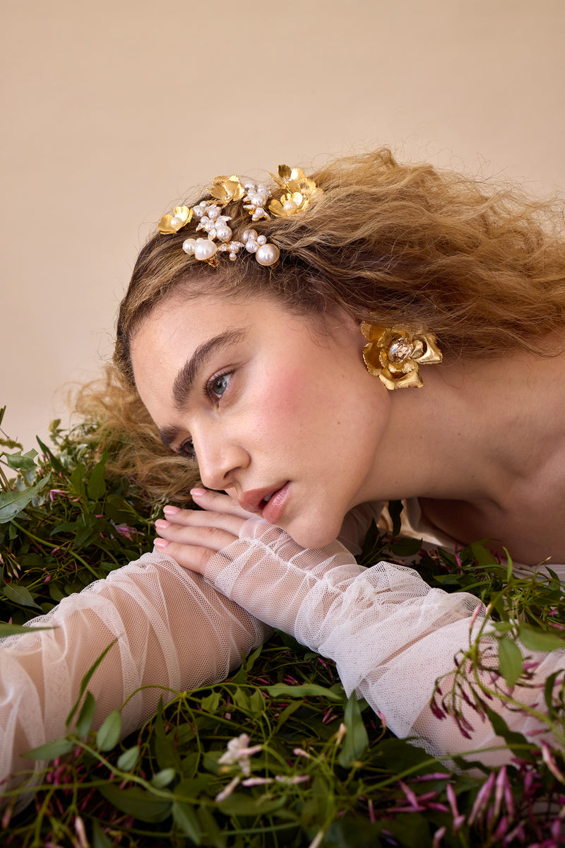 Philippa Pearl Flower Clip Set of 3