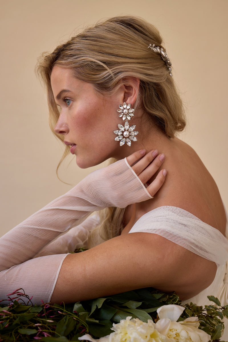 Zuri Crystal Drop Earrings