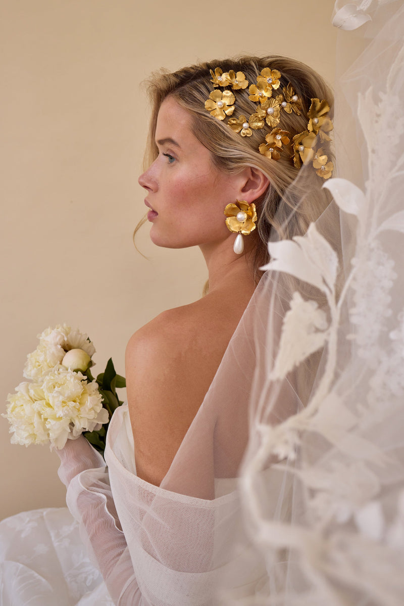 Eden Floral Comb Set