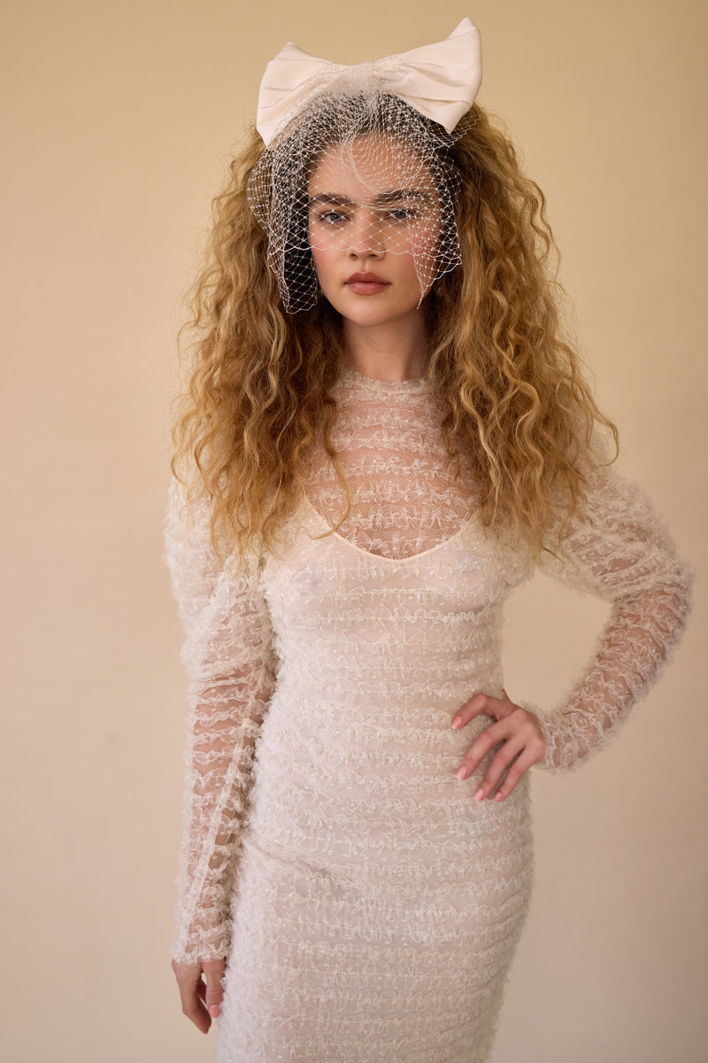 Kiana Bow Blusher Veil