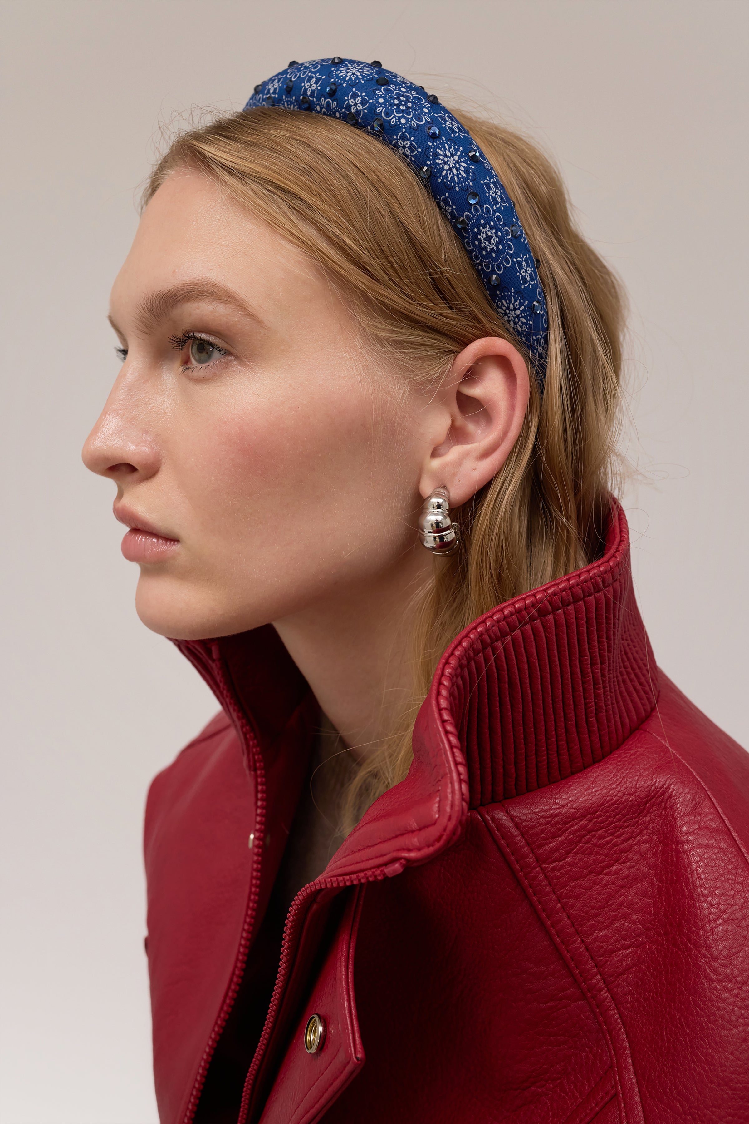 Glossy Croissant Hoop Earrings