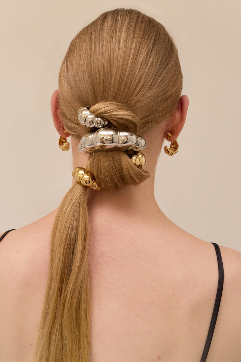 Mini Glossy Croissant Pony Cuff