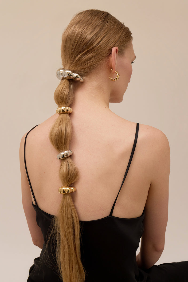 Mini Glossy Croissant Pony Cuff