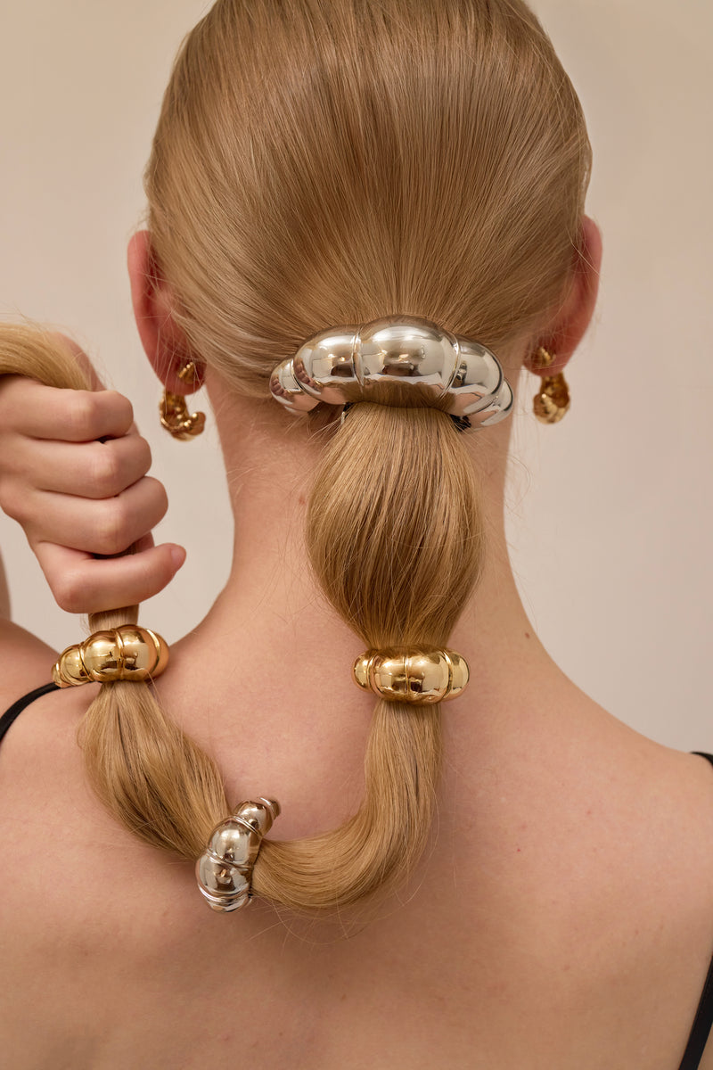 Mini Glossy Croissant Pony Cuff