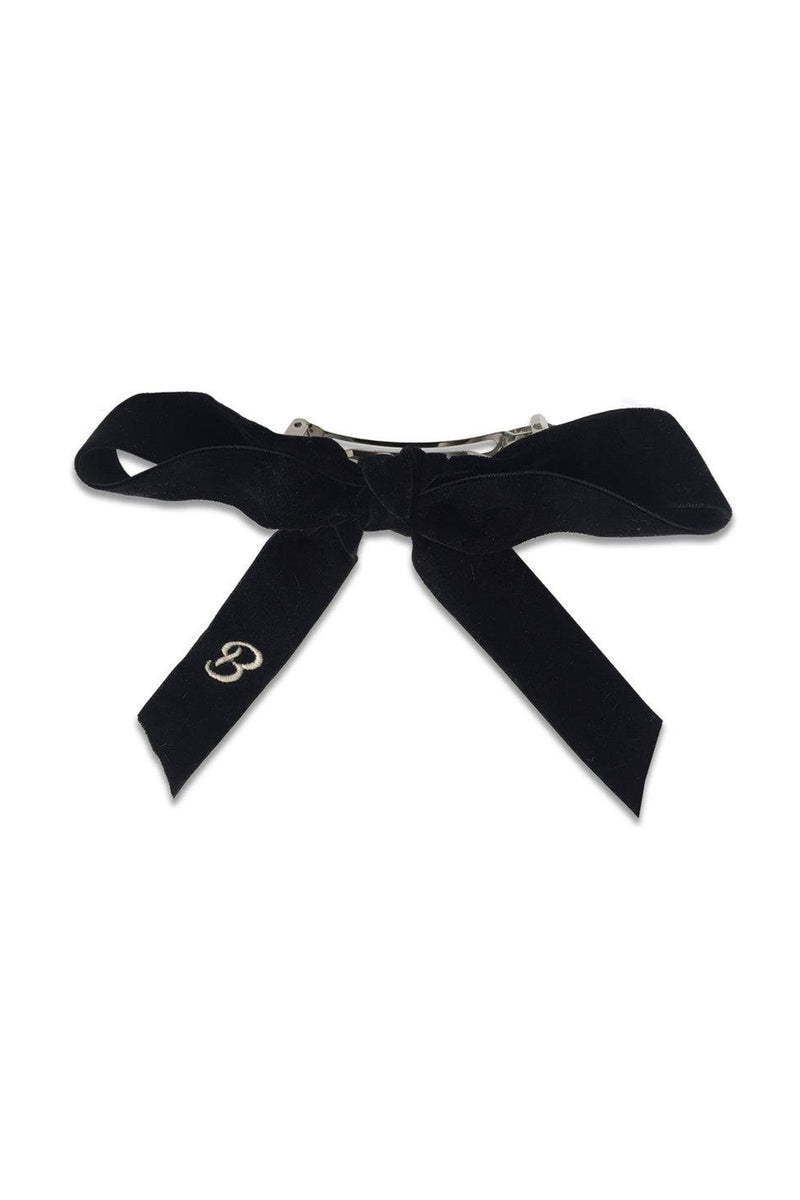 Monogram Bow French Barrette