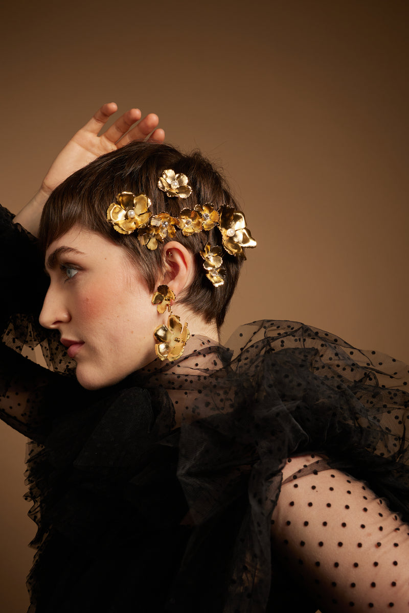 Eden Floral Comb Set