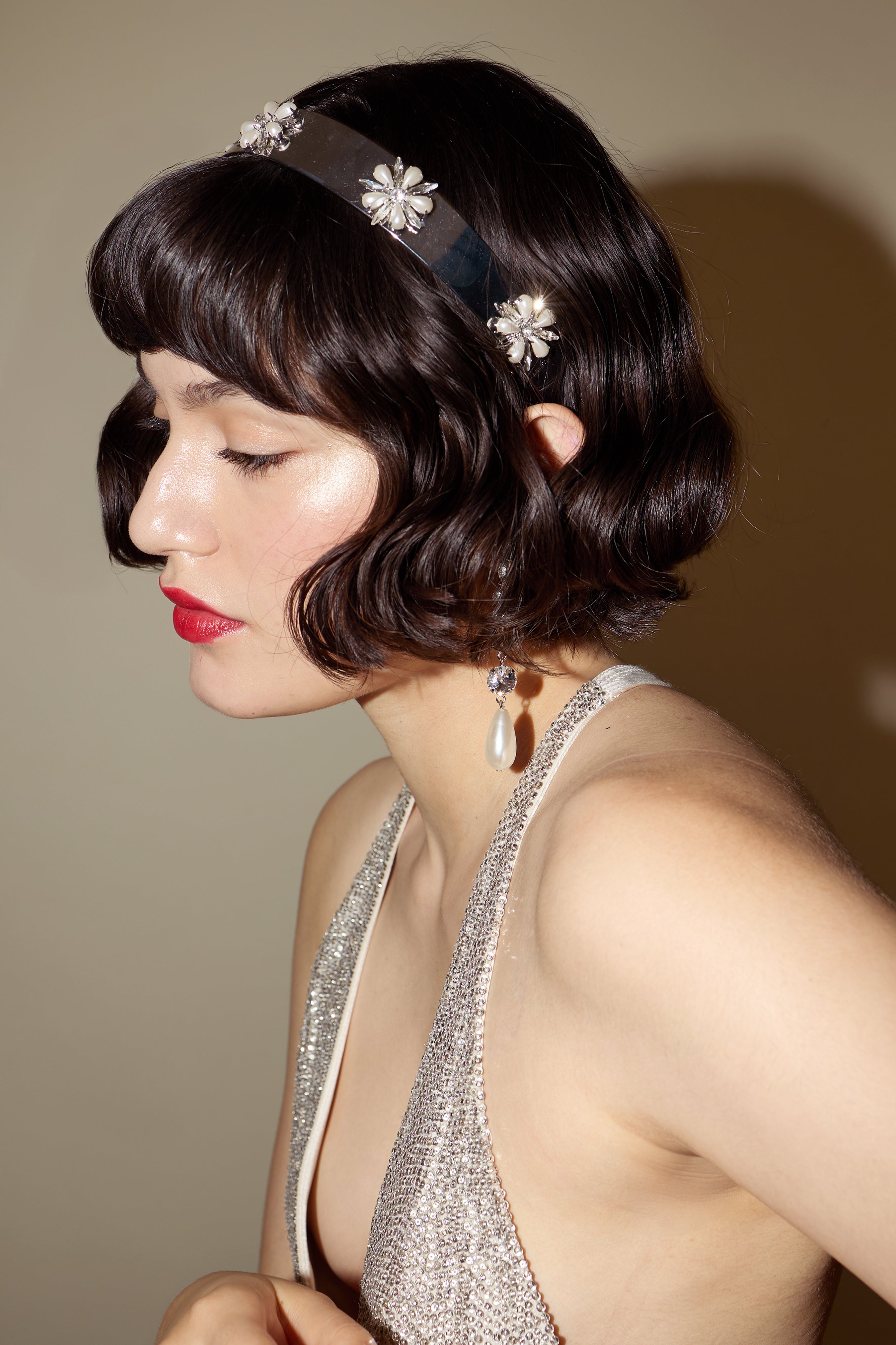 Pearl and Crystal Liv Petite Headband