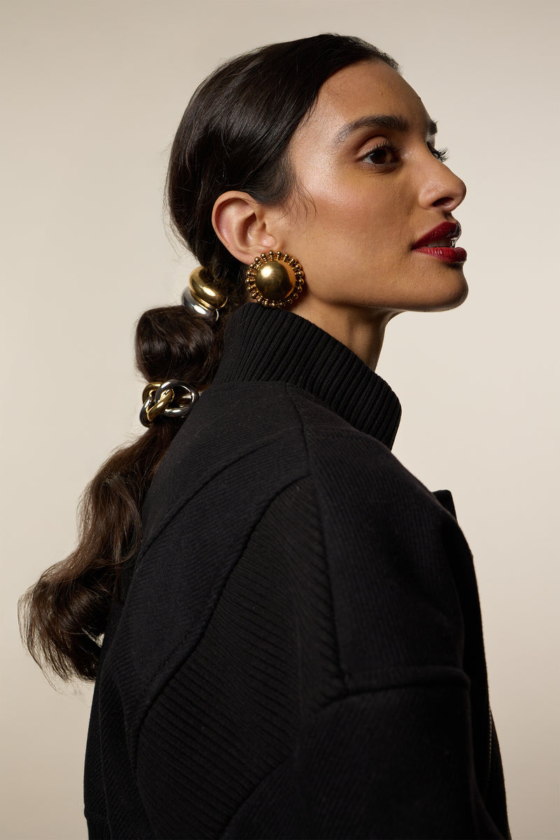 Lucia Dome Stud Earrings