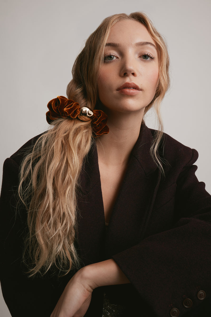 Inara Velvet Medium Scrunchie