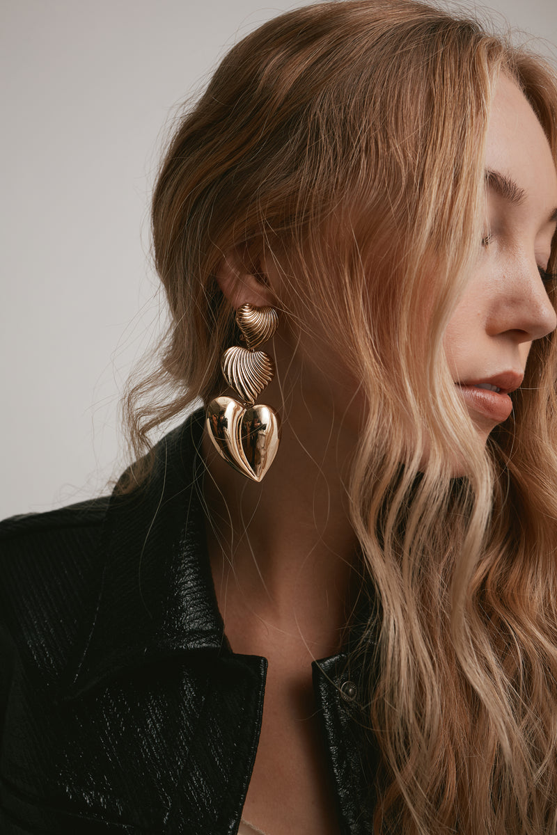 Juliette Heart Drop Earrings