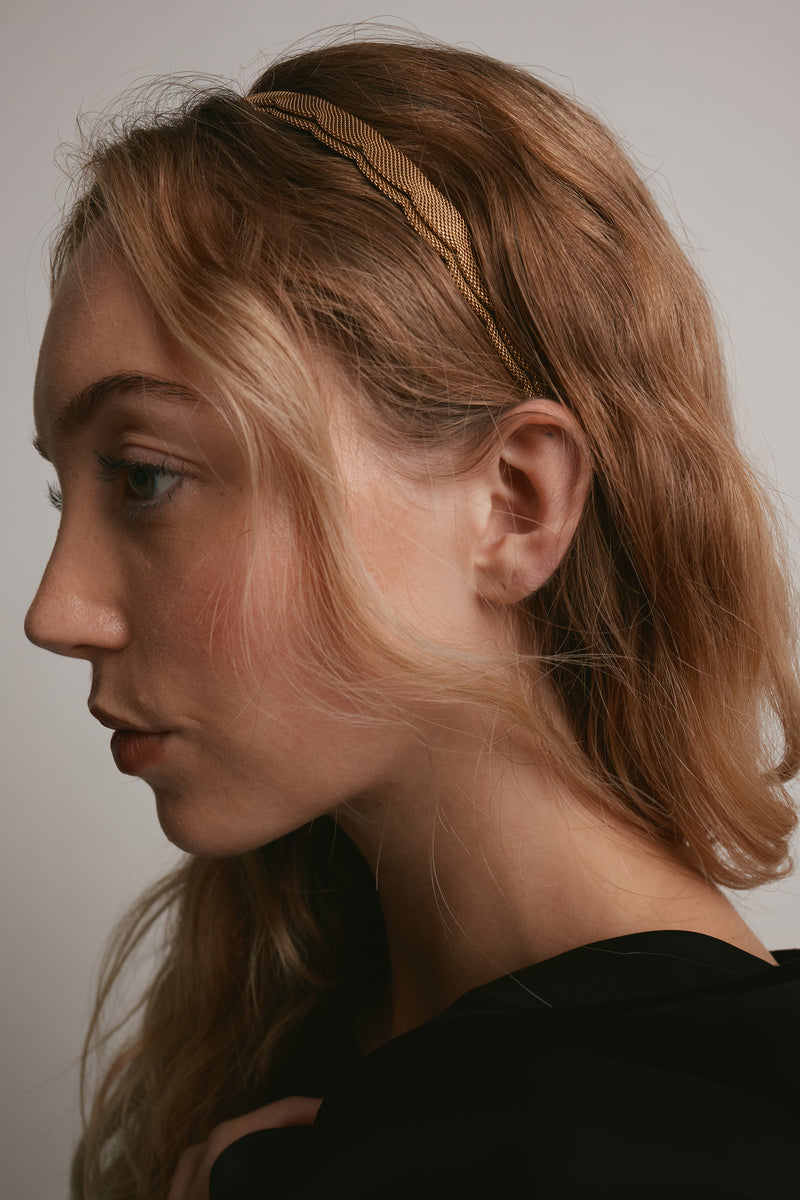 Scalloped Mesh Headband