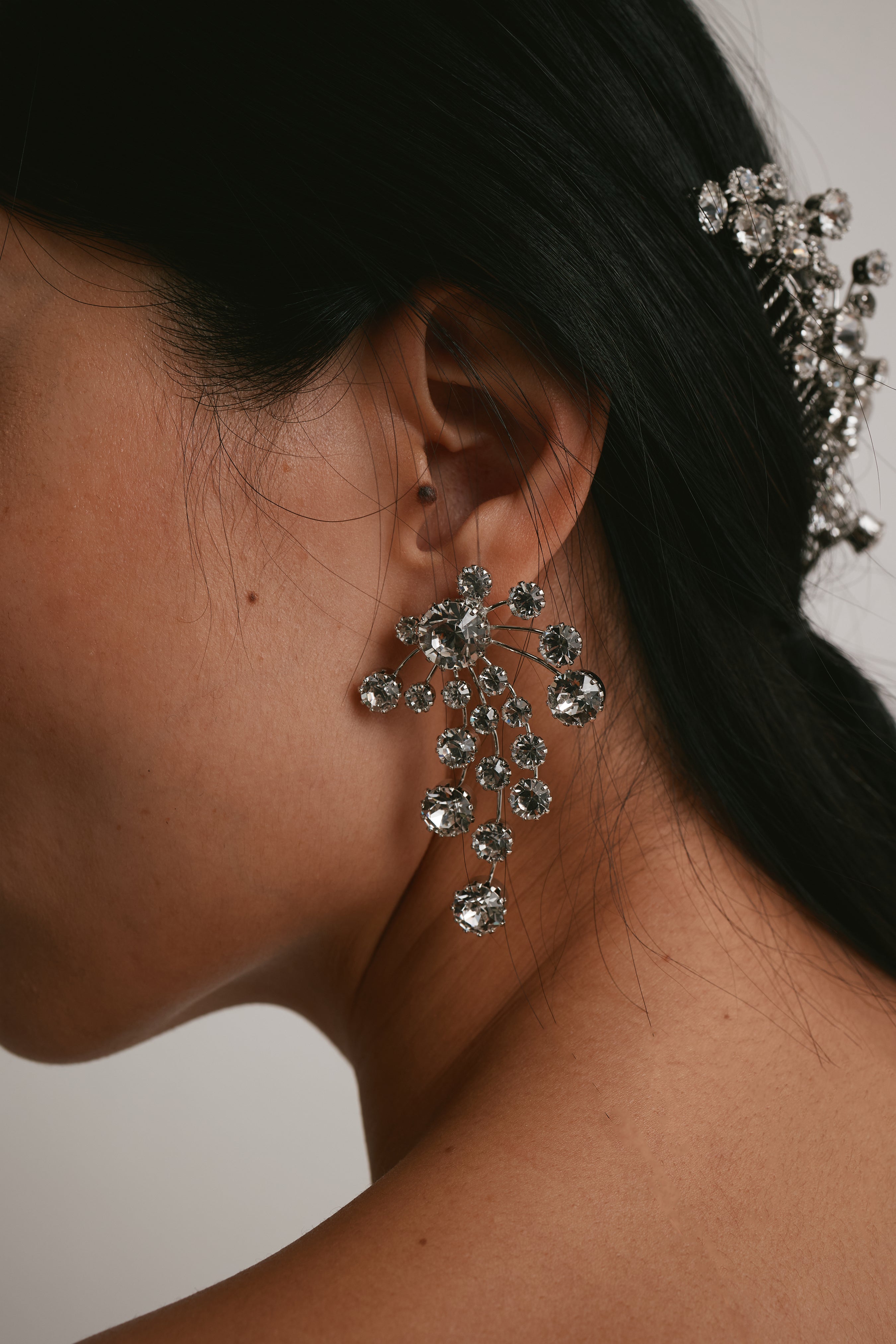 Briar Crystal Statement Earrings
