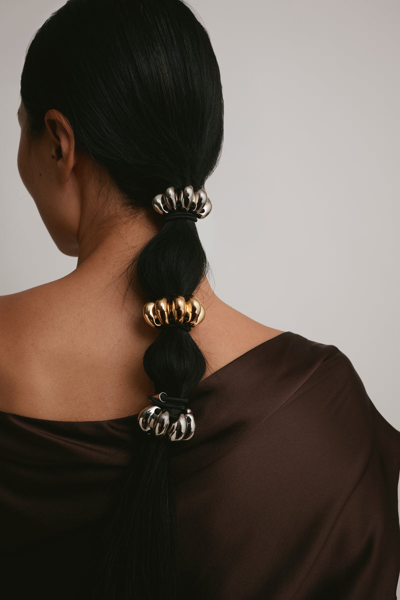 Glossy Dome Beaded Elastic