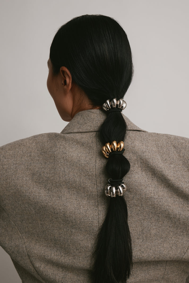 Glossy Dome Beaded Elastic