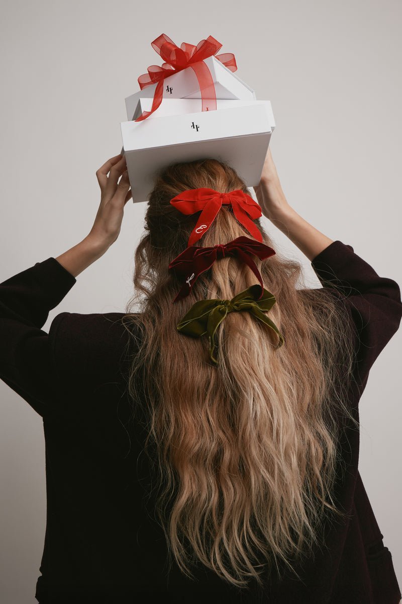 Monogram Bow French Barrette