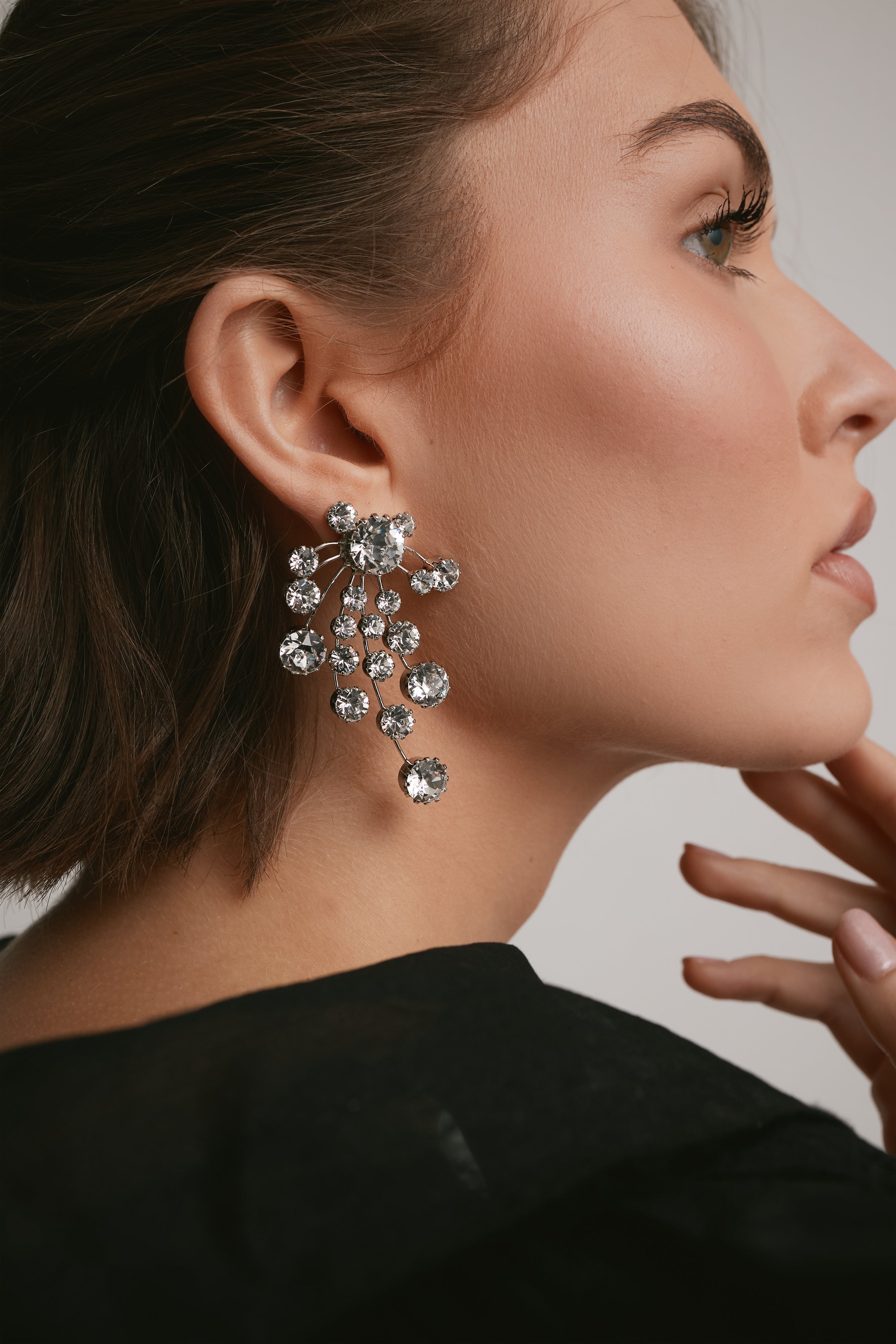 Briar Crystal Statement Earrings
