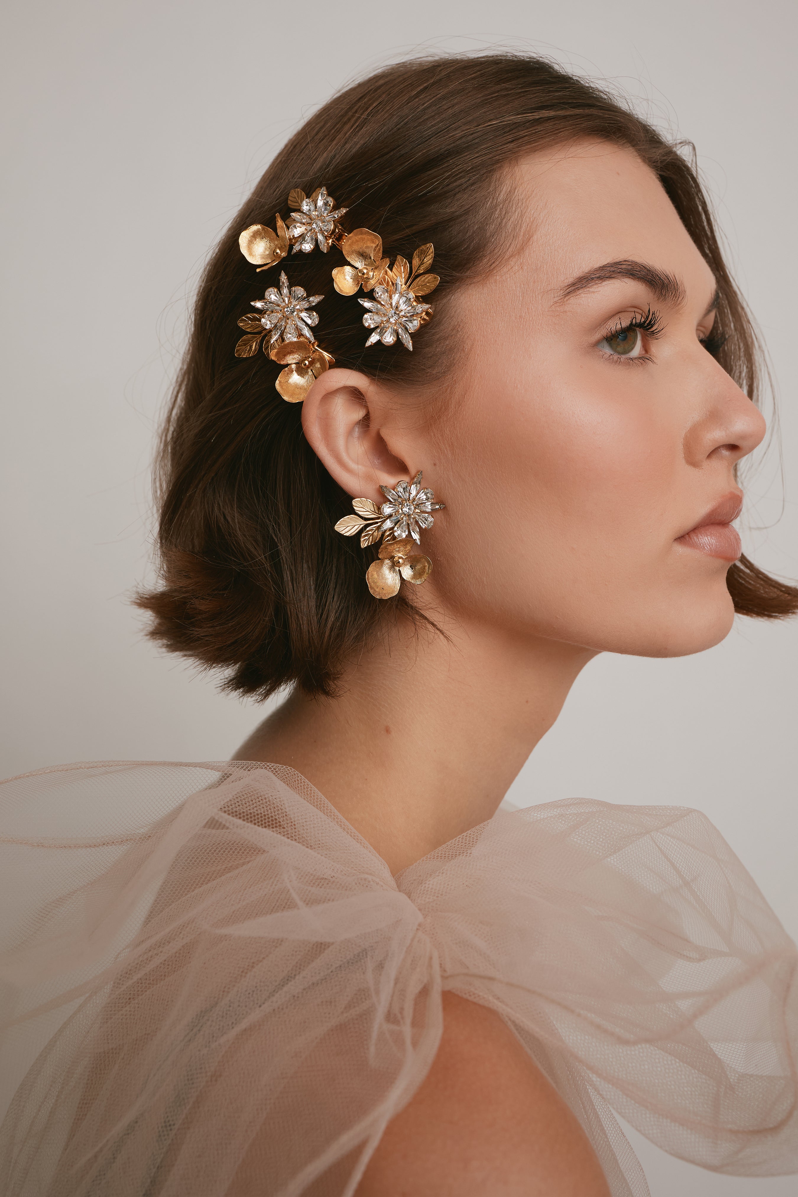 Stella Crystal Floral Earrings