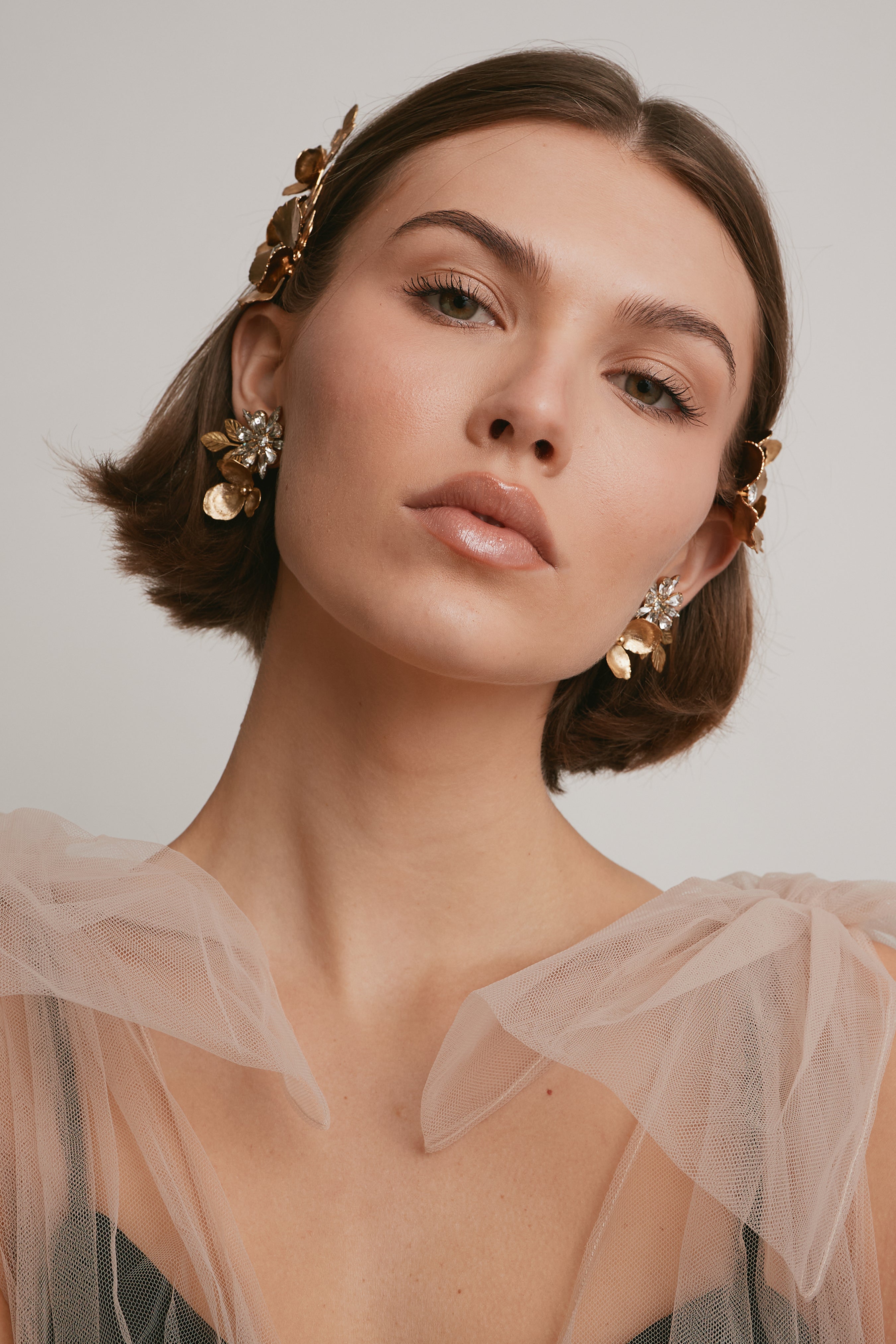 Stella Crystal Floral Earrings
