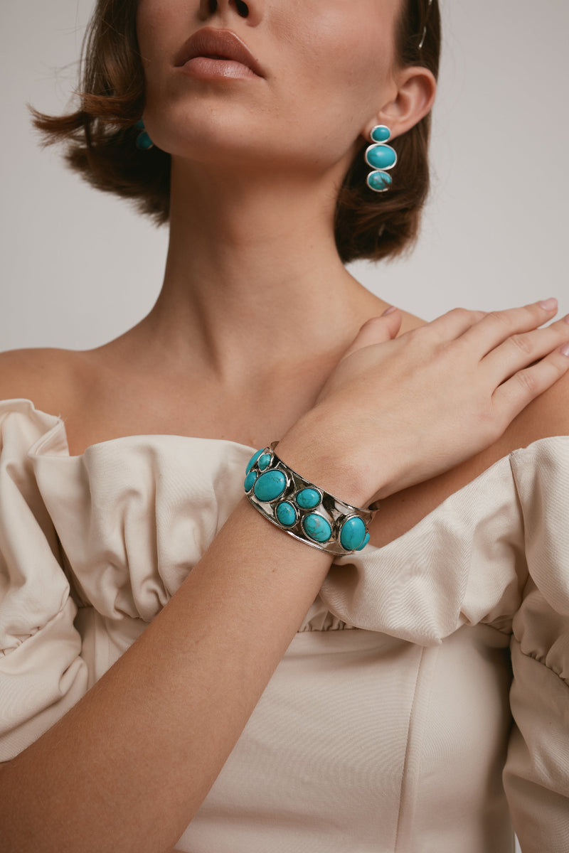 Vega Stone Cuff Bracelet