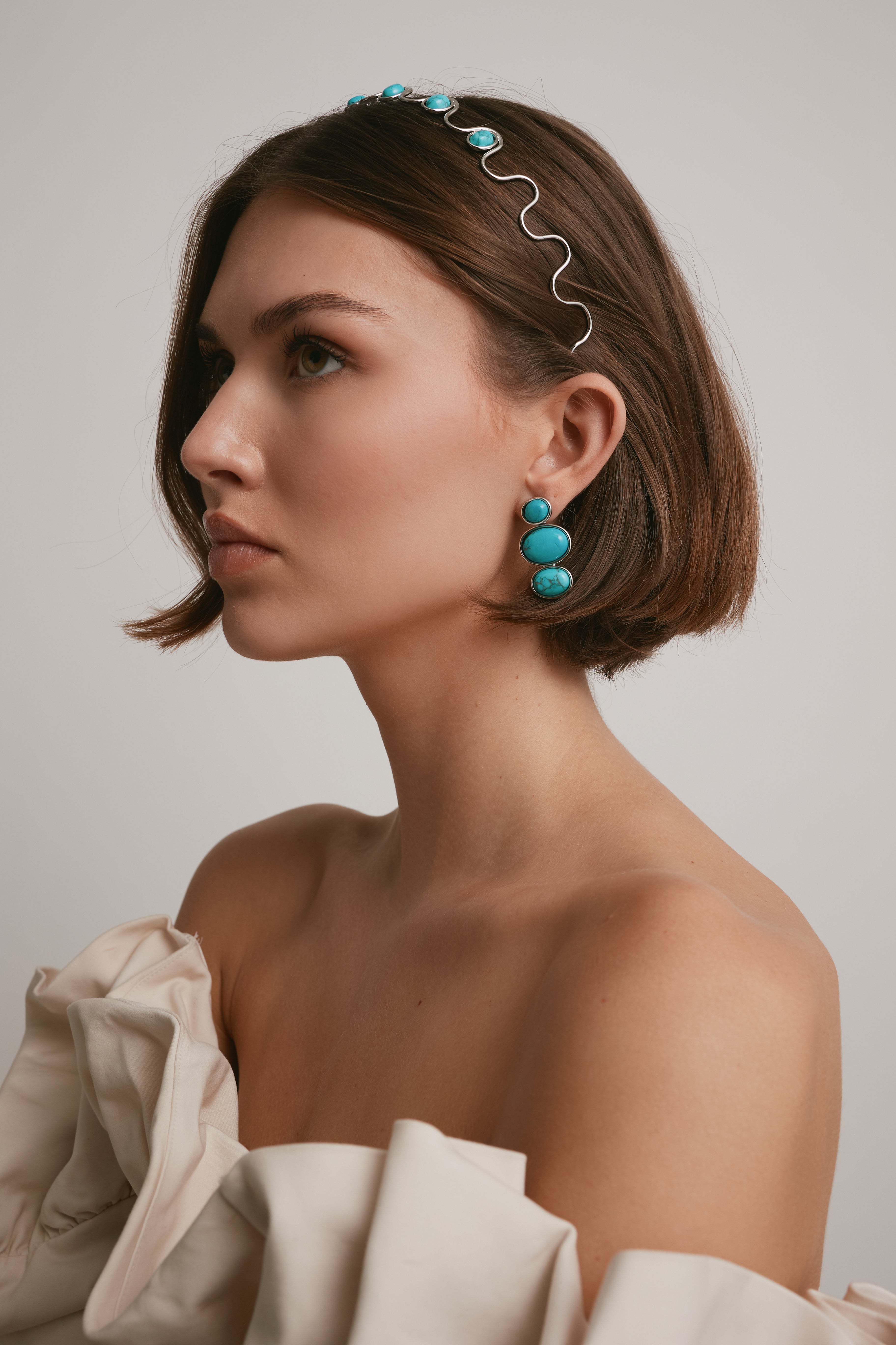 Vega Stone Linear Earrings