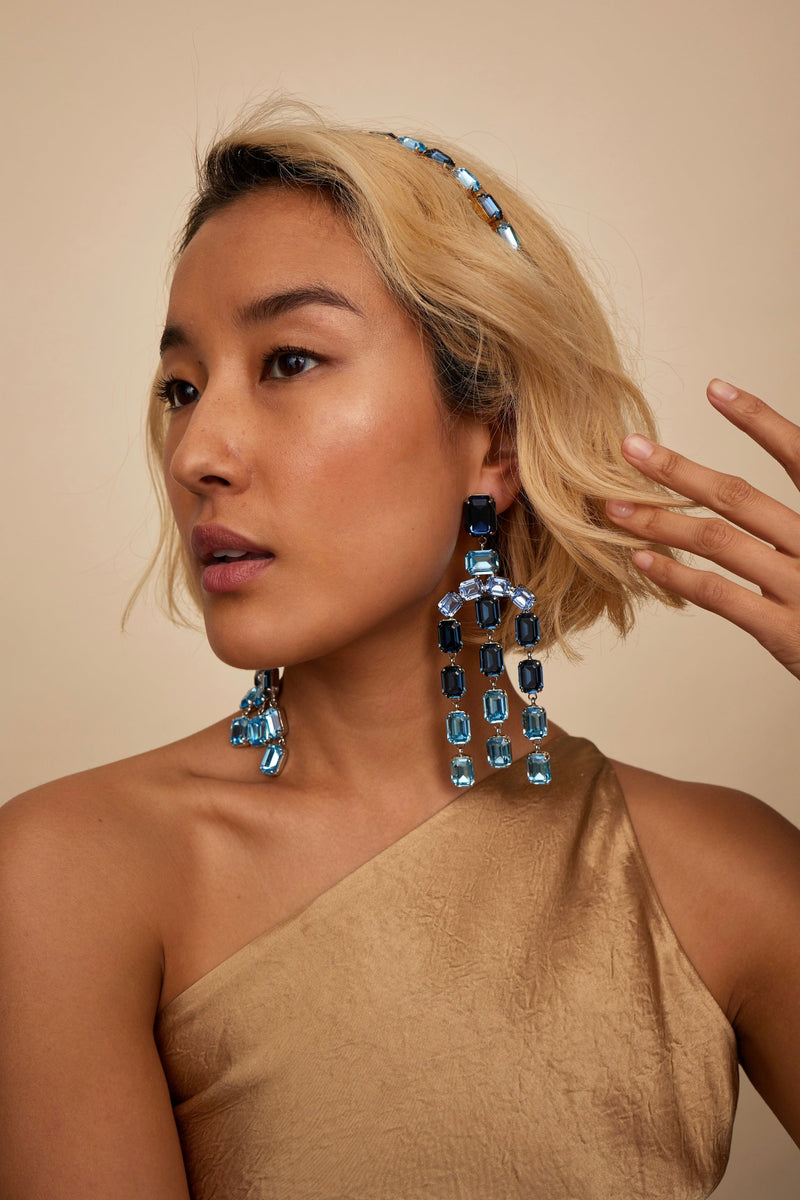 Mika Crystal Chandelier Earrings