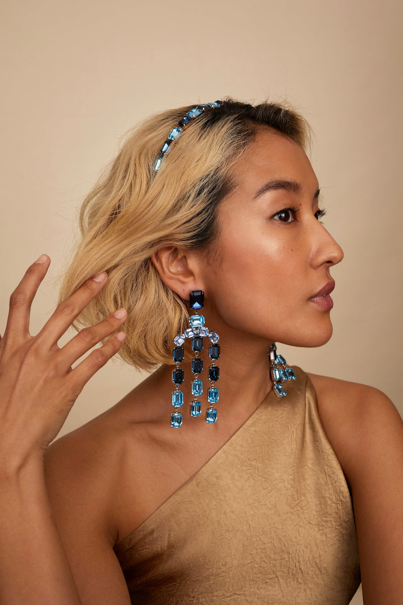 Mika Crystal Chandelier Earrings
