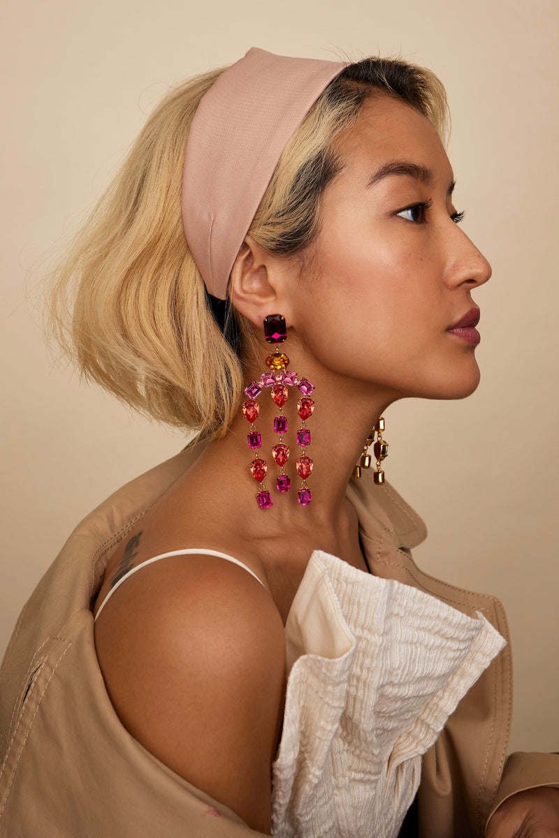 Mika Crystal Chandelier Earrings